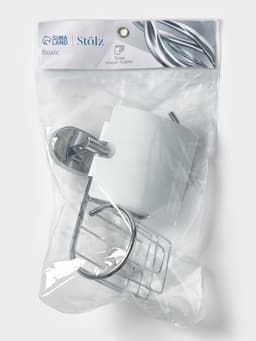 Держатель для туалетной бумаги Stölz «Нео», с подставкой под освежитель воздуха, хромированный