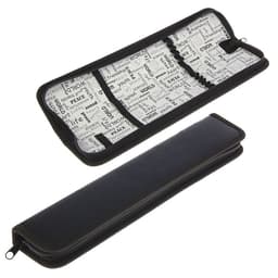 Пенал для кистей, 340×70 мм, экокожа, «Оникс», ПКЗ 08-50, чёрный