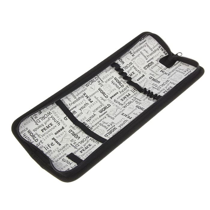 Пенал для кистей, 340×70 мм, экокожа, «Оникс», ПКЗ 08-50, чёрный