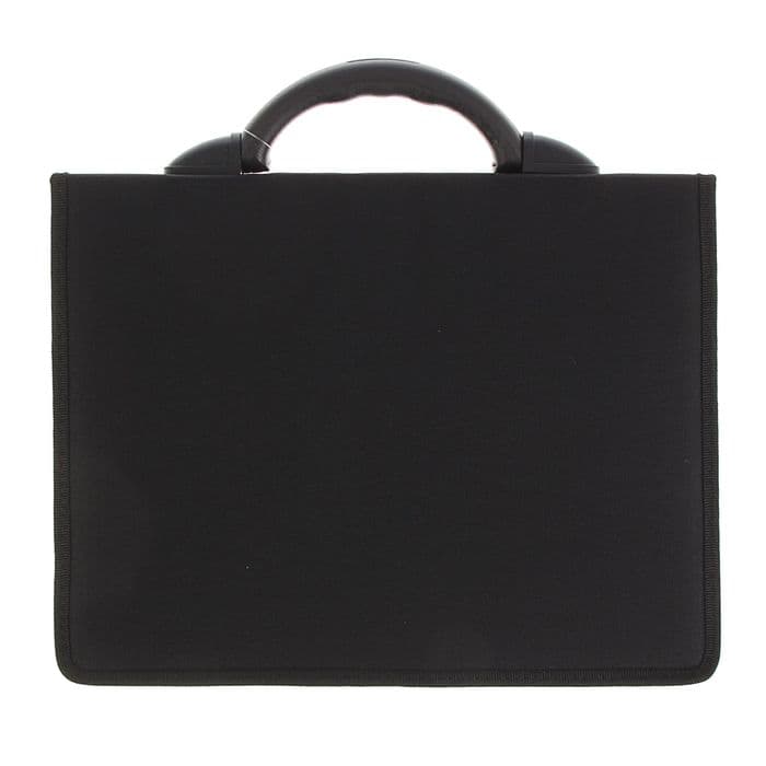 Портфель деловой 350×260×100 мм, текстильный, 2 отделения, «Приморск» чёрный, 1С111