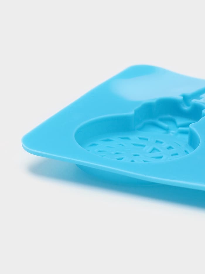 Форма для леденцов Доляна «Улыбка», силикон, 25×9.5 см, 5 ячеек, с палочками, МИКС