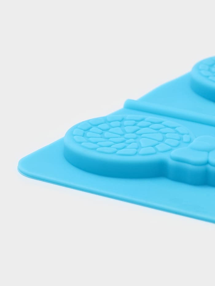 Форма для леденцов Доляна «Улыбка», силикон, 25×9.5 см, 5 ячеек, с палочками, МИКС