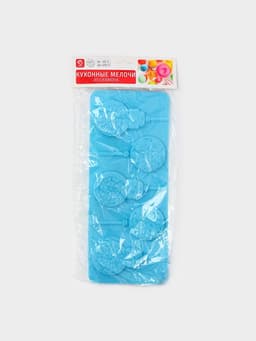 Форма для леденцов Доляна «Улыбка», силикон, 25×9.5 см, 5 ячеек, с палочками, МИКС