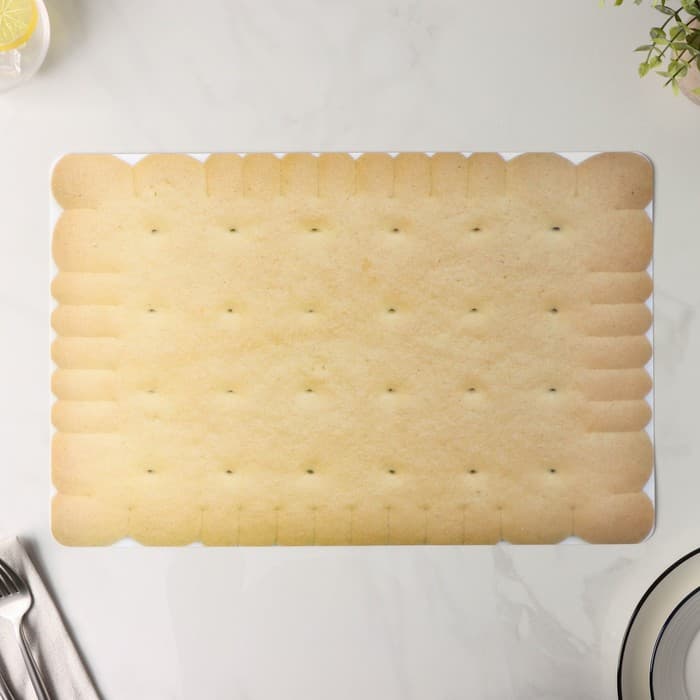 Салфетка сервировочная на стол Доляна «Крекер», 43×28 см, бежевая