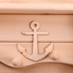 Полка - вешалка «Дельфин», 54×20×7 см, деревянная, «Добропаровъ»