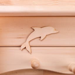 Полка - вешалка «Дельфин», 54×20×7 см, деревянная, «Добропаровъ»