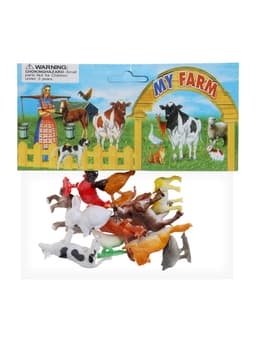 Набор животных «Весёлая ферма», 12 фигурок