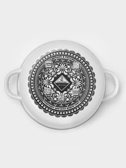 Кастрюля эмалированная «Мозаика» 1.5 л, d=15 см, индукция, белая