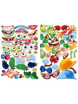 Книга с наклейками, сделай своего чудика «Джонс Во»