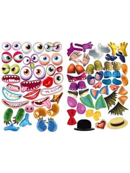 Книга с наклейками, сделай своего чудика «Мистер Друкс»