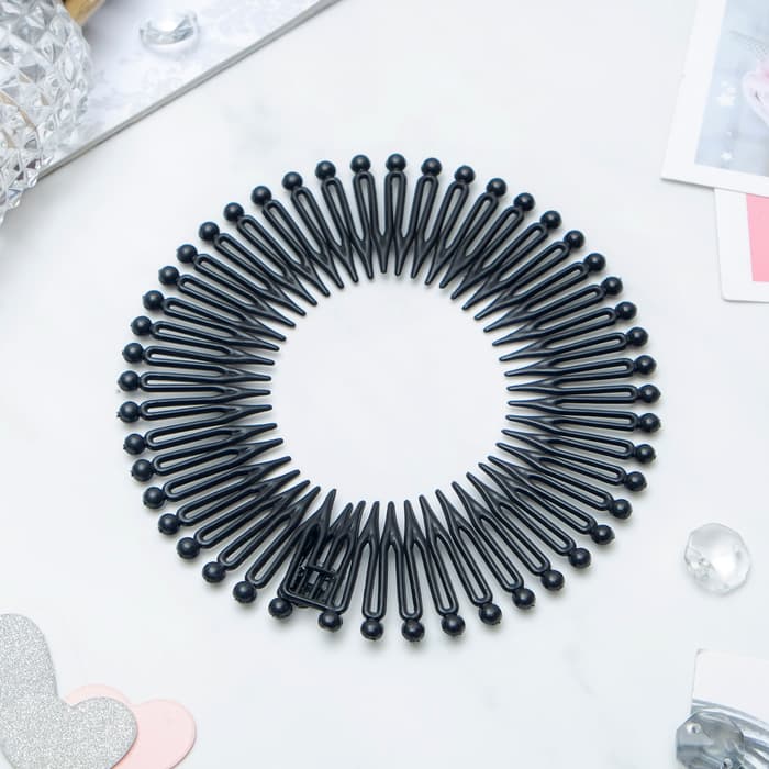 Гребень - ободок для волос «Классика», чёрный