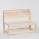 Скамейка из наличника, 119×50×90 см, липа, «Добропаровъ»