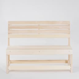 Скамейка из наличника, 119×50×90 см, липа, «Добропаровъ»