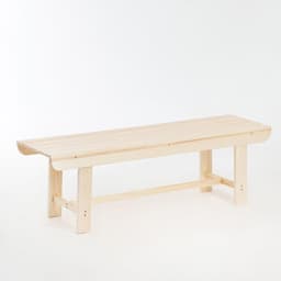 Лавка деревянная из наличника липы «Добропаровъ», 140×40×43.5 см, для бани, нагрузка до 160 кг