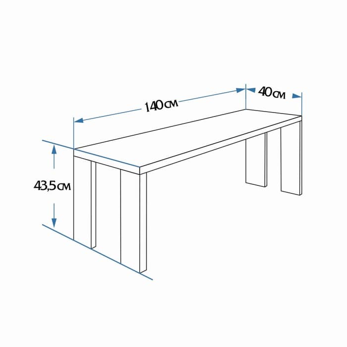 Лавка деревянная из наличника липы «Добропаровъ», 140×40×43.5 см, для бани, нагрузка до 160 кг