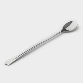 Ложка для коктейлей «Новинка», длина 20 см, толщина 1.2 мм, упрощённой обработки, цвет серебряный