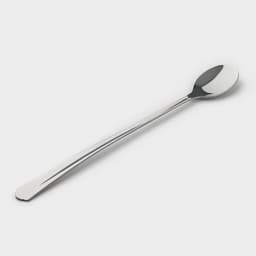 Ложка для коктейлей «Новинка», длина 20 см, толщина 1.2 мм, упрощённой обработки, цвет серебряный