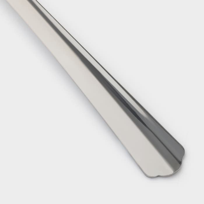 Ложка для коктейлей «Новинка», длина 20 см, толщина 1.2 мм, упрощённой обработки, цвет серебряный