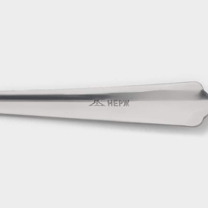 Ложка для коктейлей «Новинка», длина 20 см, толщина 1.2 мм, упрощённой обработки, цвет серебряный