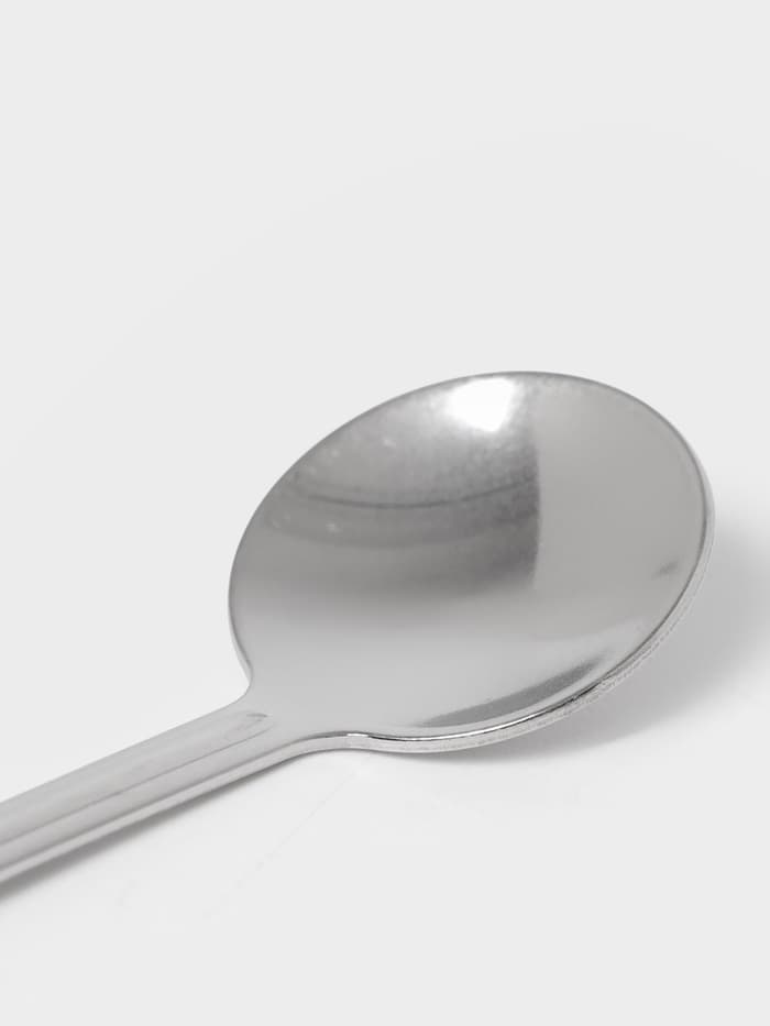 Ложка для специй «Новинка», длина 12.5 см, толщина 1.2 мм, упрощённой обработки, нержавеющая сталь, серебристая