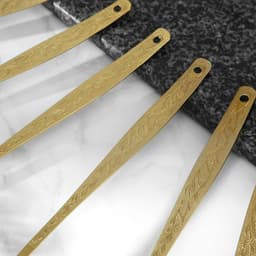 Кухонные принадлежности «Уралочка», d=35 см, h=30 см, толщина 2.5 мм, 6 предметов, с декоративным покрытием, нержавеющая сталь