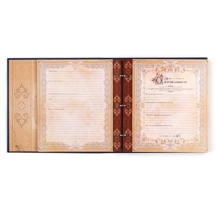 Родословная книга с рамкой под фото «Родословная книга», 50 листов, 21.5×23.7 см