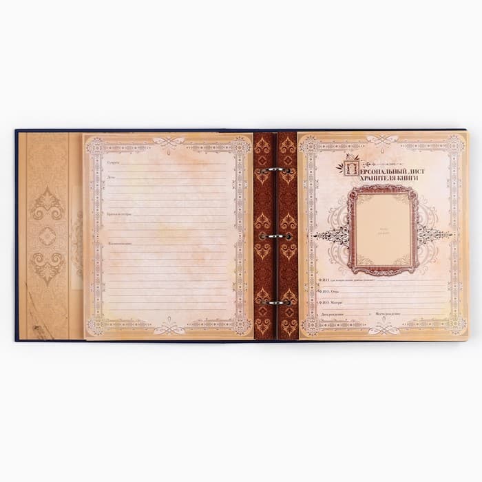 Родословная книга с рамкой под фото «Родословная книга», 50 листов, 21.5×23.7 см