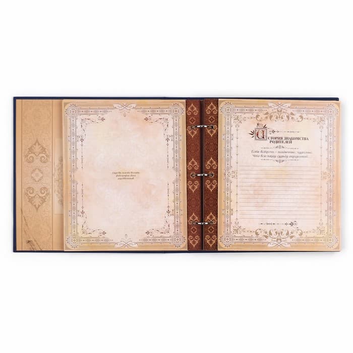 Родословная книга с рамкой под фото «Родословная книга», 50 листов, 21.5×23.7 см