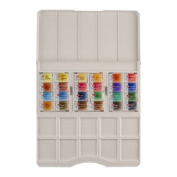 Акварель художественная в кюветах «ЗХК. Белые ночи», 24 цвета × 2.5 мл, пластиковая палитра