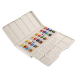 Акварель художественная в кюветах «ЗХК. Белые ночи», 24 цвета × 2.5 мл, пластиковая палитра