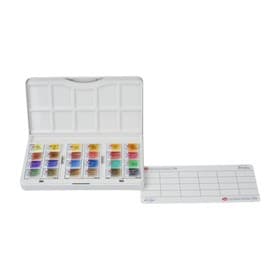 Акварель художественная в кюветах «ЗХК. Санкт-Петербург», 24 цвета × 2.5 мл, пластиковая палитра