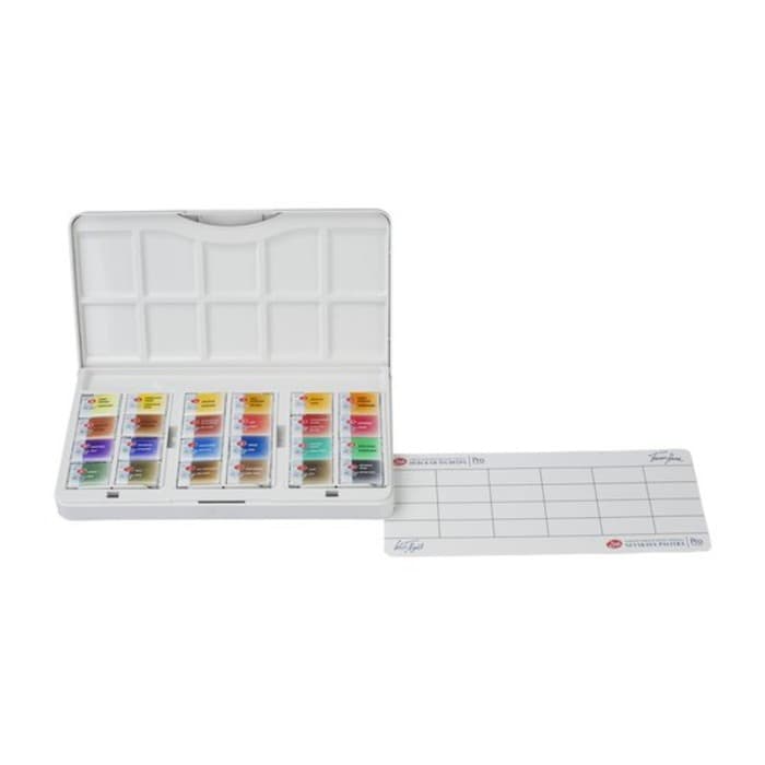 Акварель художественная в кюветах «ЗХК. Санкт-Петербург», 24 цвета × 2.5 мл, пластиковая палитра