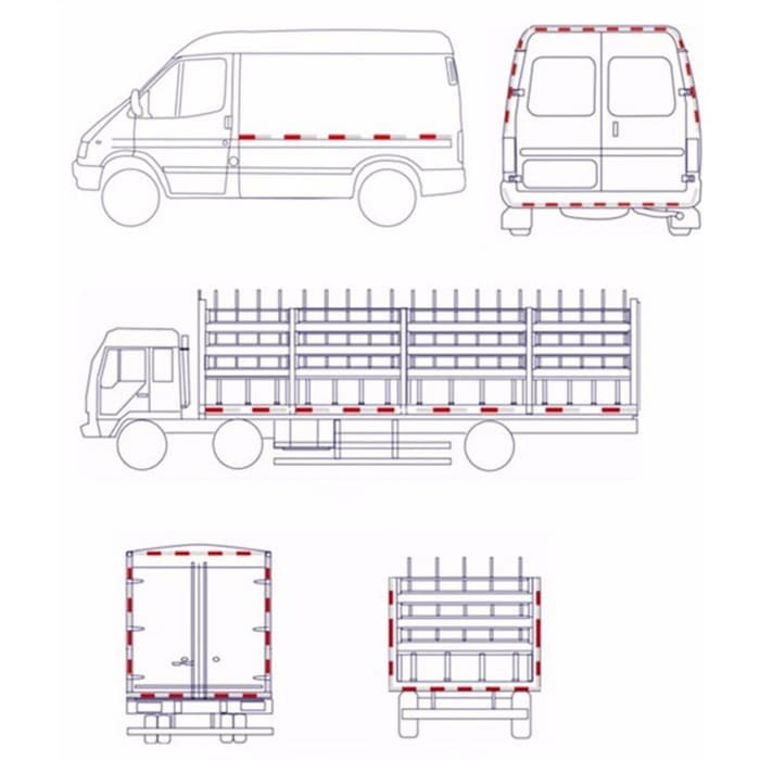 Светоотражающая лента, самоклеящаяся, белая, 5 см × 45 м