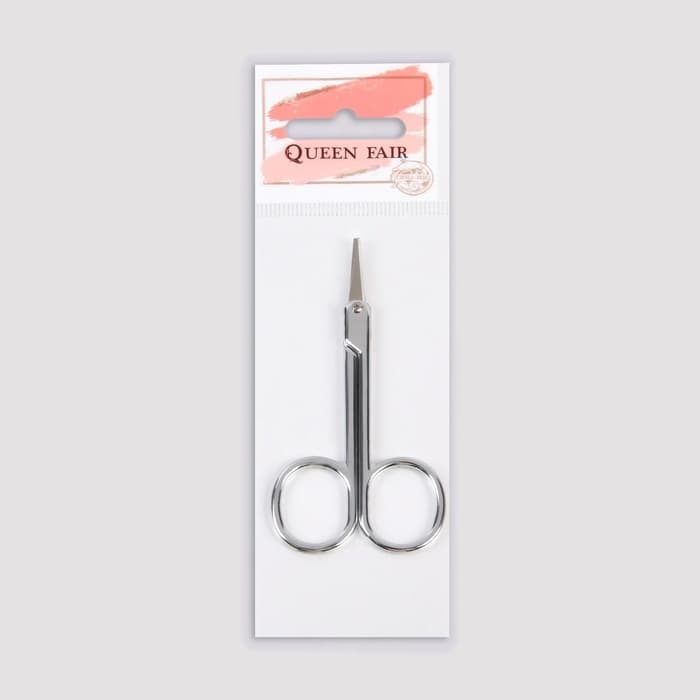 Ножницы маникюрные QF, для кутикулы, загнутые, узкие, 9 см