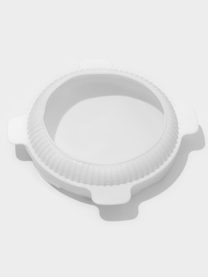 Форма для муссовых десертов и выпечки «Круг», 23.5×23.5 см, внутренний d=16 см, силикон, белая