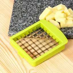 Овощерезка универсальная Доляна Fresh cook, 7 насадок, центрифуга для зелени, белая, зелёная