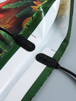 Пакет подарочный «Новогодняя затея», полиэтиленовый с пластиковой ручкой, 38×35 см