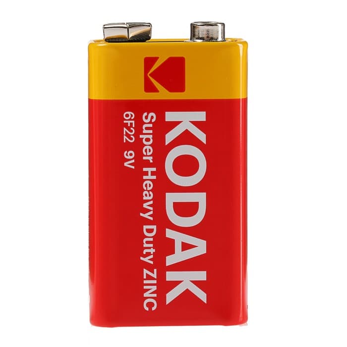 Батарейка солевая Kodak Super Extra Heavy Duty, 6F22-1BL, 9В, крона, блистер, 1 шт.