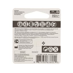 Батарейка алкалиновая Kodak Ultra, А23 (23A)-1BL, 12 В, блистер, 1 шт.