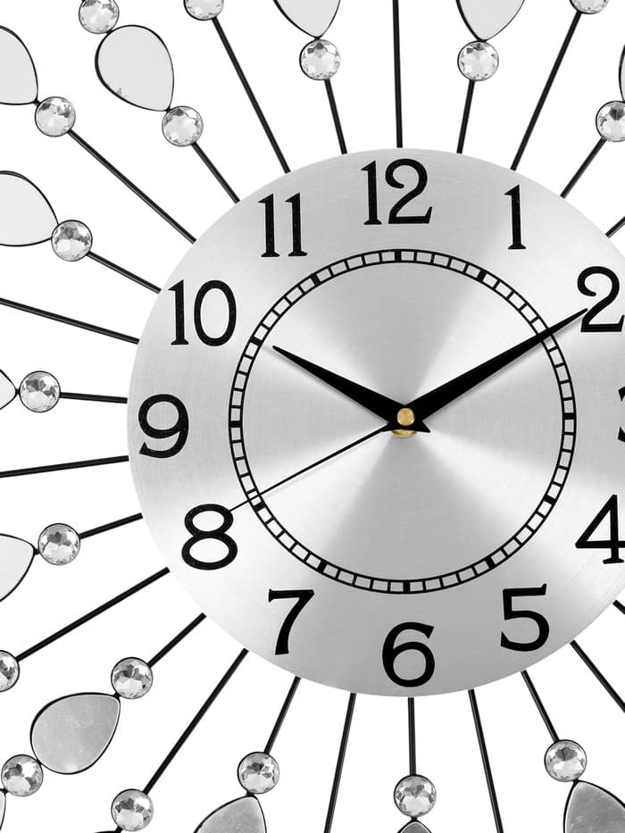 Часы настенные интерьерные «Лепестки», металл, бесшумные, плавный ход, d=59 см, циферблат d=22 см, от батарейки 1×АА