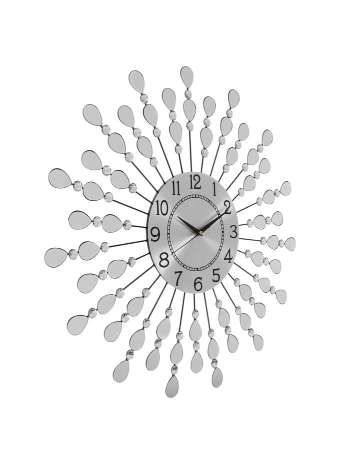 Часы настенные интерьерные «Лепестки», металл, бесшумные, плавный ход, d=59 см, циферблат d=22 см, от батарейки 1×АА