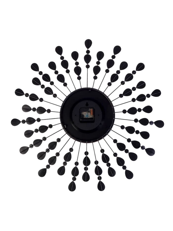 Часы настенные интерьерные «Лепестки», металл, бесшумные, плавный ход, d=59 см, циферблат d=22 см, от батарейки 1×АА