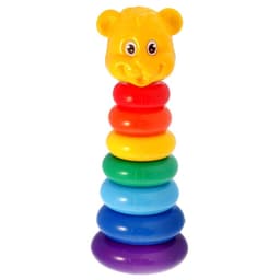 Пирамидка детская «Мишка», 7 колец