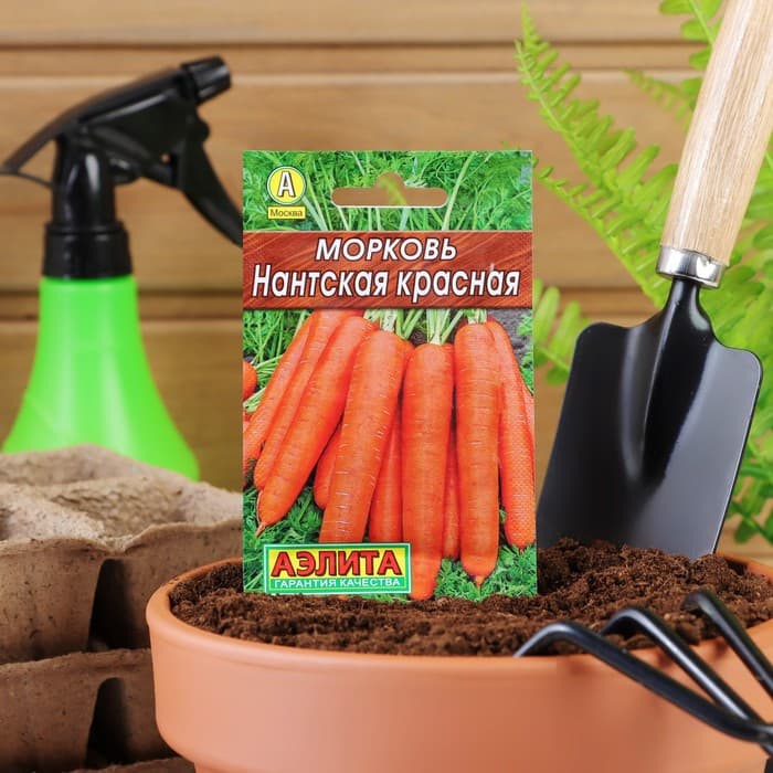 Семена Морковь «Нантская красная», 2 г, «Аэлита»