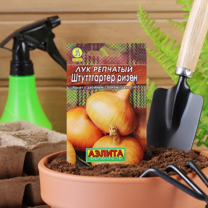 Семена Лук репчатый «Штуттгартер ризен», 1 г, «Аэлита»