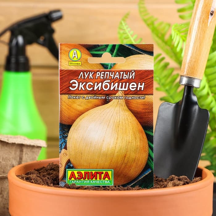 Семена Лук репчатый «Эксибишен», 0.3 г, «Аэлита»