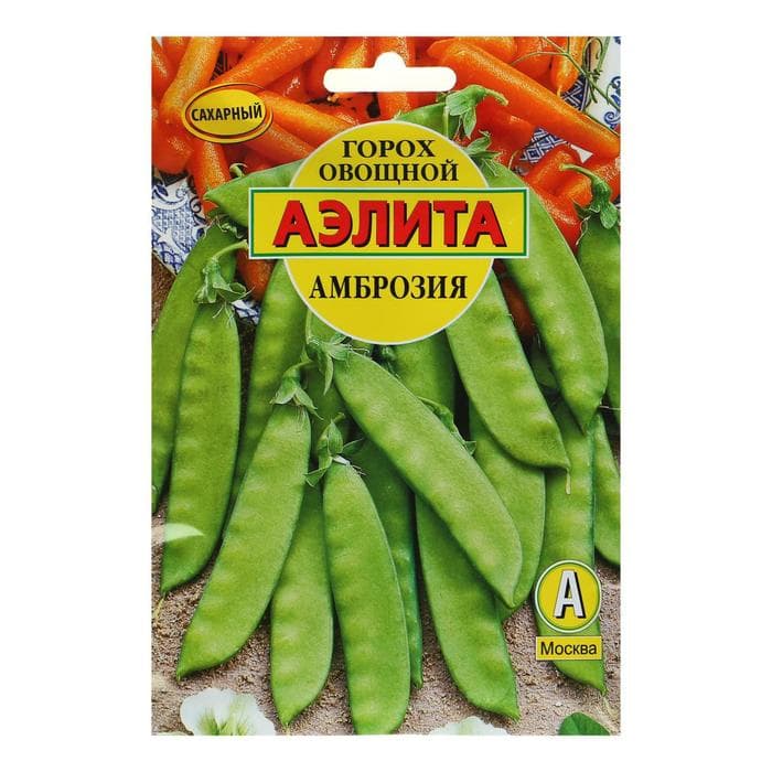 Семена Горох овощной «Амброзия», сахарный, 25 г, «Аэлита»