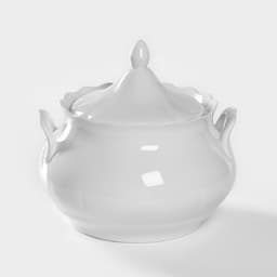 Супница Добрушский завод «Романс», 3 л, фарфор, белая