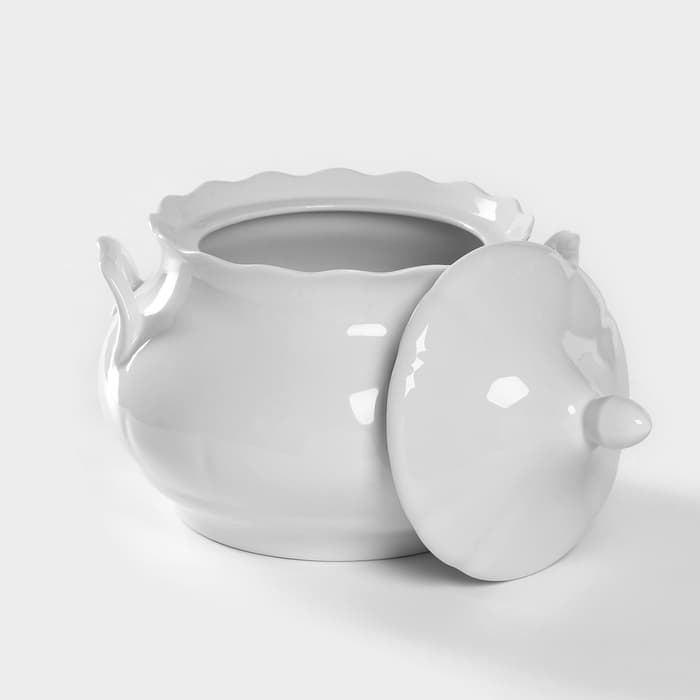 Супница Добрушский завод «Романс», 3 л, фарфор, белая