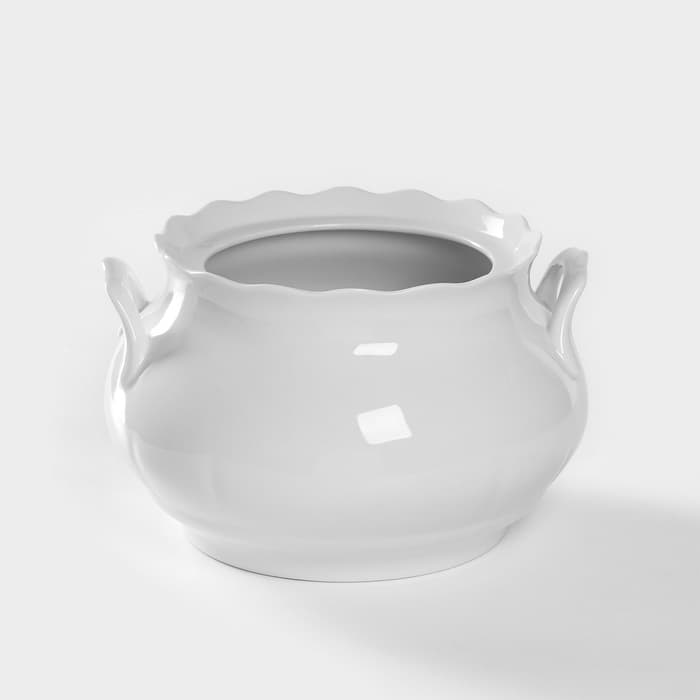 Супница Добрушский завод «Романс», 3 л, фарфор, белая